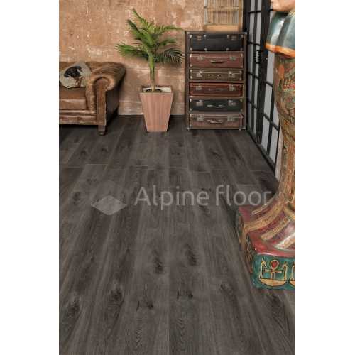Фото Плитка SPC Alpine Floor Premium XL Дуб Торфяной ABA ECO 7-11, 43 класс (1524х180х8.0 мм)