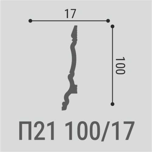 Фото Плинтус напольный Bello Deco П21 под покраску (100х17х2000)