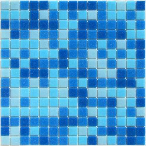 Фото Мозаика стеклянная Bonaparte Aqua 150 (на сетке) 20х20 (327х327х4 мм)
