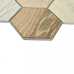 Маленькое фото Мозаика из керамогранита Bonaparte Wood comb 95х110 (295х256х6 мм)