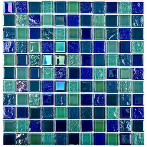 Фото Мозаика стеклянная Bonaparte Bondi breeze-25, 25х25 (300х300х4 мм)