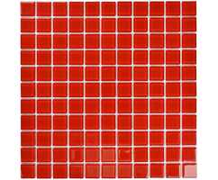 Мозаика стеклянная Bonaparte Red glass 25х25 (300х300х4 мм)