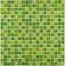 Маленькое фото Мозаика стеклянная Bonaparte Strike Green 15х15 (300х300х8 мм)
