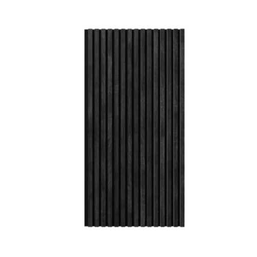 Фото Акустическая панель Cosca Дуб Графит, черный войлок, рейки (2750х600х19 мм)