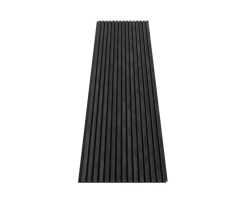 Акустическая панель Cosca Дуб Графит, черный войлок, рейки (1200х600х19 мм)