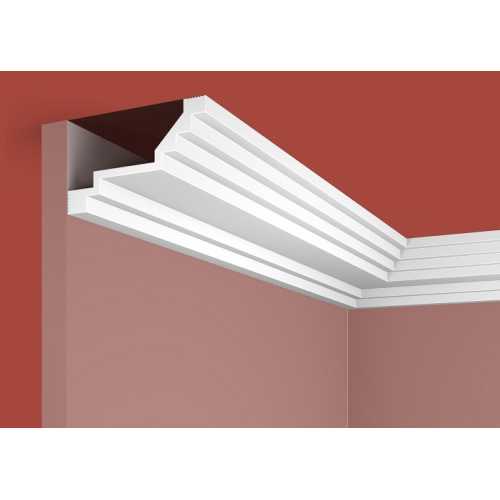 Фото Карниз под покраску Cosca KX081 из экополимера (60х100х2000 мм)