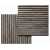 Акустическая панель Cosca Дуб Дымчатый, серый войлок, рейки (600х600х19 мм)