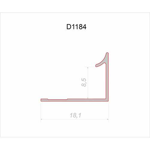 Фото Угловой профиль Wallpanels Decaro D1184, 3 метра
