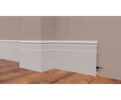 Плинтус напольный Decor Dizayn DD726 под покраску, белый (202*16*2000) Плинтус напольный Decor Dizayn DD726 под покраску, белый (202*16*2000)