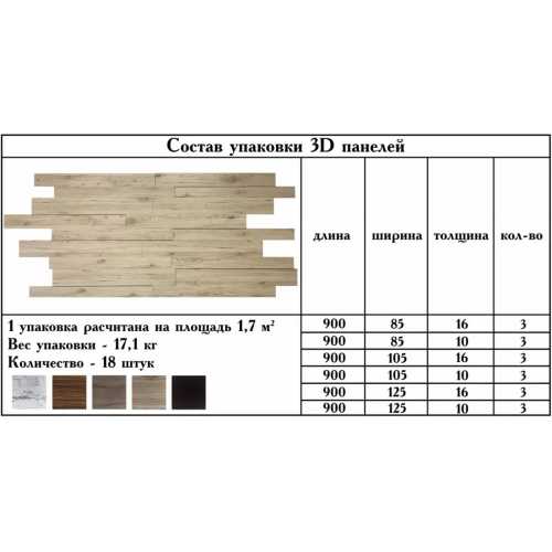 Фото Стеновые ламинированные панели Finitura 3D арт. 054 (1 уп= 1.7 м2)