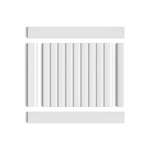 Фото Декоративная панель HIWOOD LV124 LONG NP под покраску (120 × 12 × 3000 мм)
