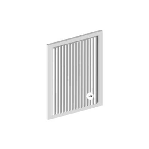 Фото Декоративная панель HIWOOD LV135 LONG NP под покраску (120 × 12 × 3000 мм)