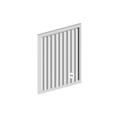 Фото Декоративная панель HIWOOD LV138 LONG NP под покраску (120 × 12 × 3000 мм)