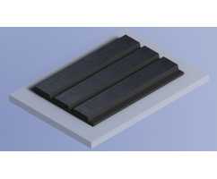 Декоративная панель HIWOOD LV124 BK114K (120 × 12 × 2700 мм)