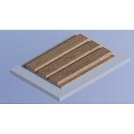 Декоративная панель HIWOOD LV124 BR416 под дерево (120 × 12 × 2700 мм)