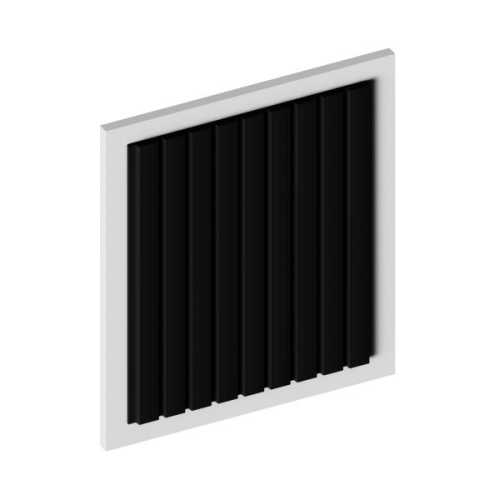 Фото Декоративная панель HIWOOD LV124 BK Черная (120 × 12 × 2700 мм)