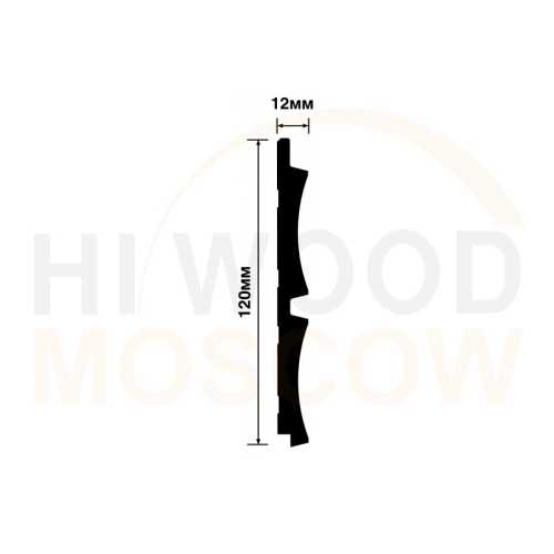 Фото Декоративная панель HIWOOD LV125 GR5 (120 × 12 × 2700 мм)