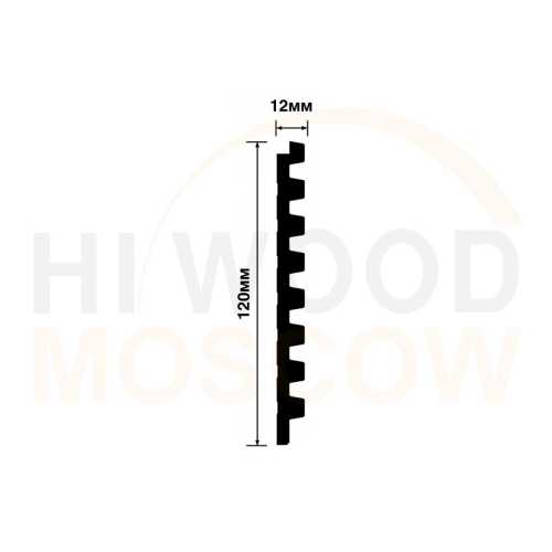 Фото Декоративная панель HIWOOD LV129 BR396NK (120 × 12 × 2700 мм)