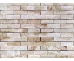 Мозаика из натурального камня Caramelle Onice legno chiaro POL 73х23 (298х298х7 мм)