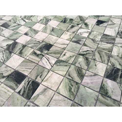 Фото Мозаика из натурального камня Caramelle Onice Verde oliva POL 48х48 (305х305х7 мм)