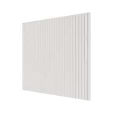 Стеновая панель квадратная МДФ Ликорн - Полосы Белый, 500*500*8 мм (4 шт)