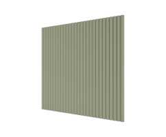 Стеновая панель квадратная МДФ Ликорн - Полосы, Фисташка, 500*500*8 мм (4 шт)