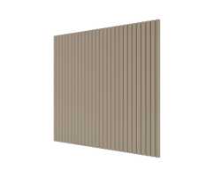 Стеновая панель квадратная МДФ Ликорн - Полосы Латте, 500*500*8 мм (4 шт)