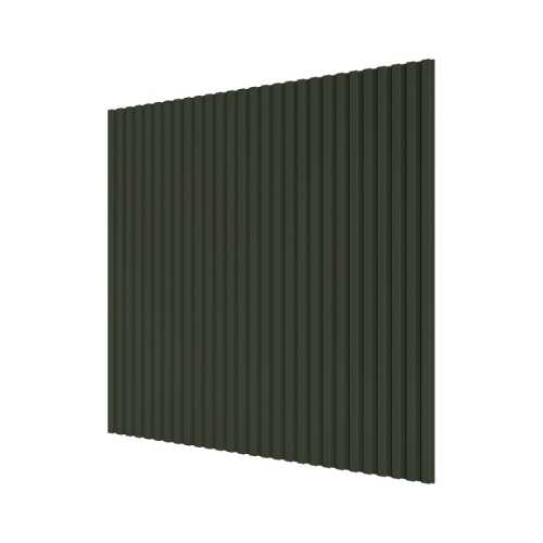 Фото Стеновая панель квадратная МДФ Ликорн - Полосы Олива, 500*500*8 мм (4 шт)