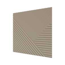 Стеновая панель квадратная МДФ Ликорн - Пирамида Латте, 500*500*8 мм (4 шт)