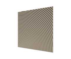 Стеновая панель квадратная МДФ Ликорн - Круги Латте, 500*500*8 мм (4 шт)