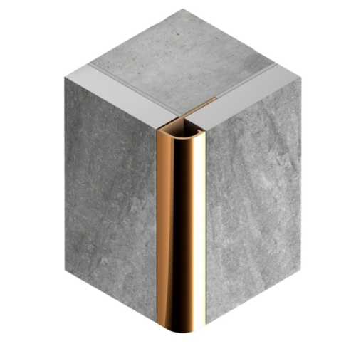 Фото Профиль для плитки внешний латунь 10 мм Neexy PVL17-03 Брашированная, 2.7 метра