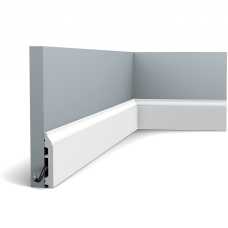 Плинтус под покраску Orac decor SX172 из дюрополимера, белый (85*14*2000) Плинтус под покраску Orac decor SX172 из дюрополимера, белый (85*14*2000)