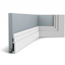 Плинтус под покраску Orac decor SX180 из дюрополимера, белый (120*16*2000) Плинтус под покраску Orac decor SX180 из дюрополимера, белый (120*16*2000)