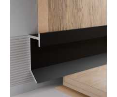 Теневой плинтус Pro Design Slim Led 9388 Черный Муар (26.8*9*2700)