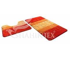 Набор ковриков Shahitex РР Mix 4К Оранжевый 63 (50*80+50*50 см)