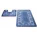 Маленькое фото Набор ковриков Shahintex PP Голубой 11 (50*80+50*50 см)
