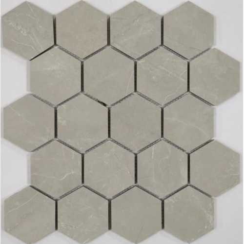 Фото Мозаика из керамогранита Caramelle Nuvola grigio 37х64 (267х308х10 мм)