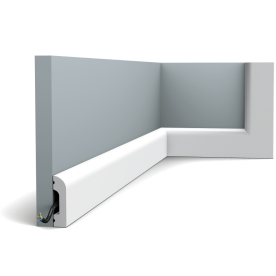 Плинтус под покраску Orac decor SX182 из дюрополимера (50*13*2000)