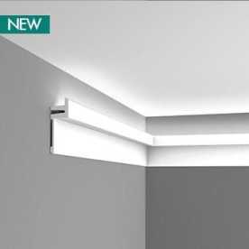 Карниз под покраску из полиуретана Orac decor С382 для подсветки (140х50х2000 мм)