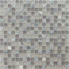 Мозаика стеклянная с камнем Caramelle Naturelle Sitka 15х15 (305х305х4 мм)