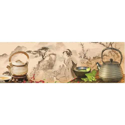 Фото Панно из бамбука Чайная гармония BM-027, 900*2700 мм