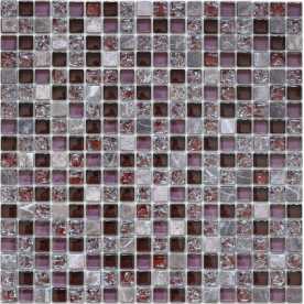 Мозаика стеклянная с камнем Caramelle Naturelle Siracusa 15х15 (305х305х8 мм)