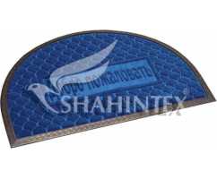 Коврик придверный влаговпитывающий SHAHINTEX МХ10S синий 40*60 см полукруглый