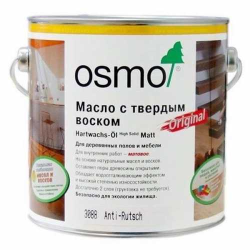 Фото Масло Osmo с антискользящим эффектом 3089 бесцветное шелк.-матовое (0,125 л) 