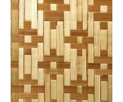 Стеновые бамбуковые панели Цветы коричневые, 1900*1000 мм (двухслойные)