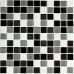 Маленькое фото Мозаика стеклянная Bonaparte Carbon mix 25х25 (300х300х4 мм)