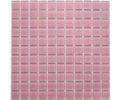 Мозаика стеклянная Bonaparte Pink glass 25х25 (300х300х4 мм)
