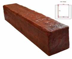 Балка декоративная из полиуретана Arno Decor Рустик 195х195мм Рябина, длина 2м