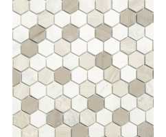 Мозаика из натурального камня Caramelle Pietrine Hexagonal Pietra Mix 3 hex 30х18 (295х305х6 мм)