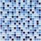 Мозаика стеклянная Bonaparte Blue Drops 15х15 (300х300х8 мм)